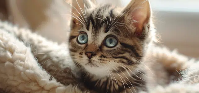 Évolution et particularités de la couleur des yeux chez les chatons